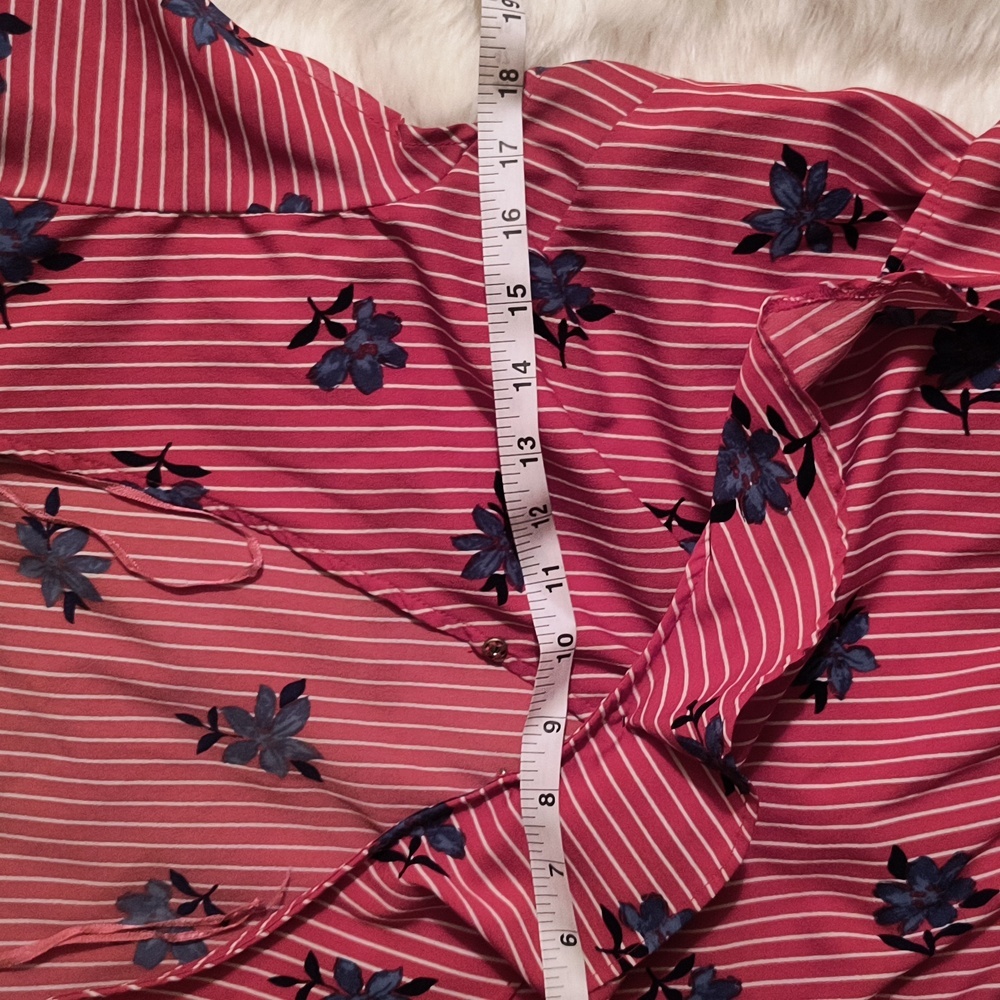 Red Striped Floral Dress. Size 44. Great Condition - Picture 10 of 10